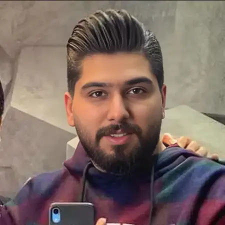 بنر آهنگ مجید احمدی ﺗﻮ دﻳﻦ ﻣﻨﻰ ﻣﻮرﻓﻴﻦ ﻣﻨﻰ